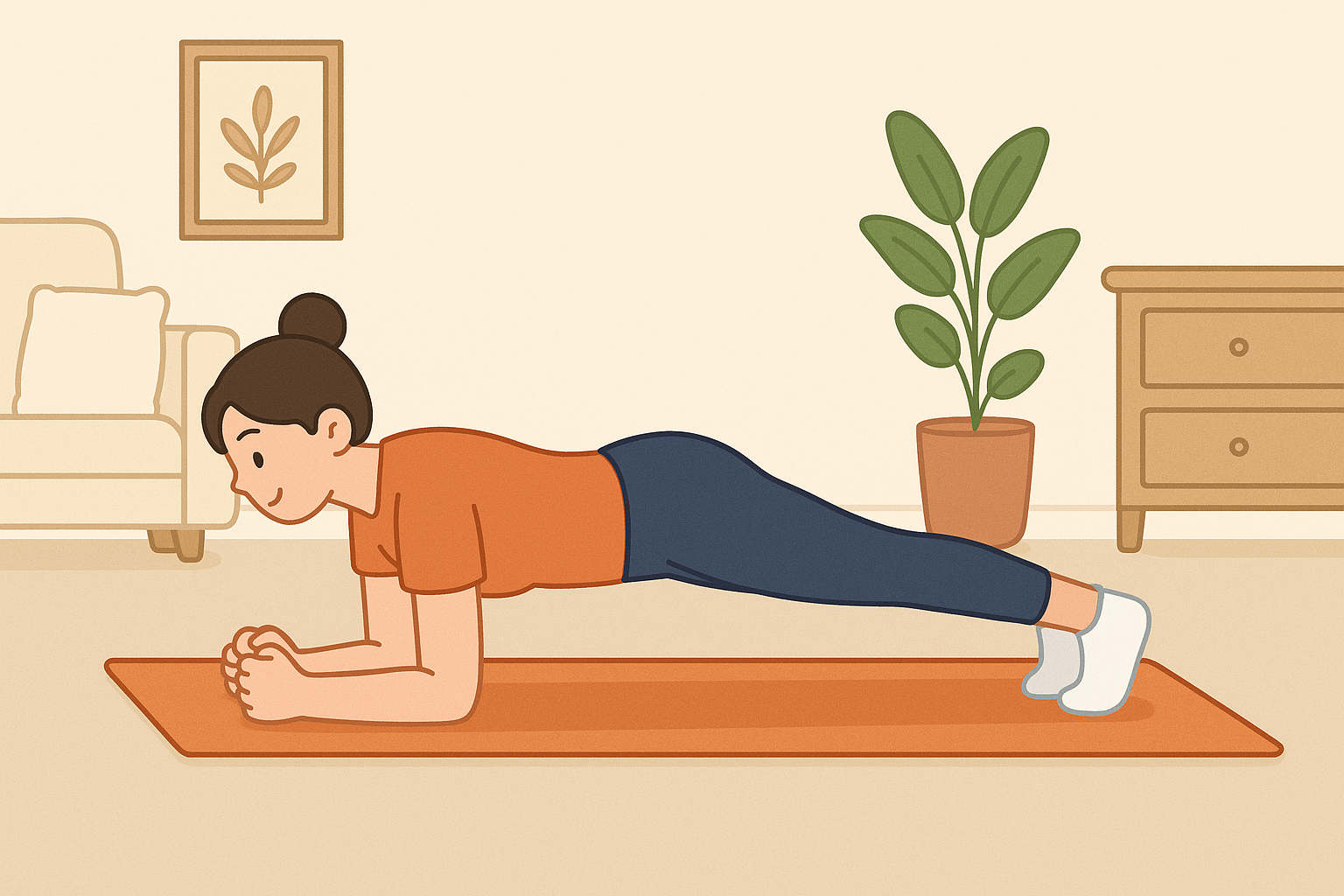 플랭크로 전신 근력 만들기