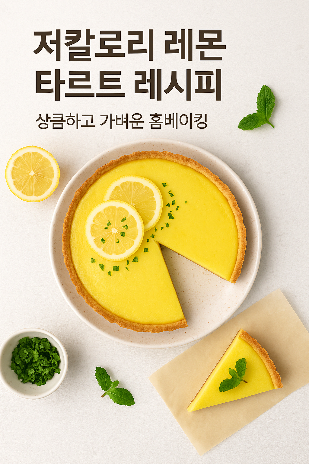 저칼로리 레몬 타르트