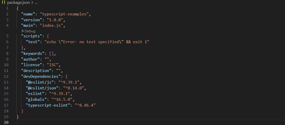 초기화 후 설치된 패키지 목록