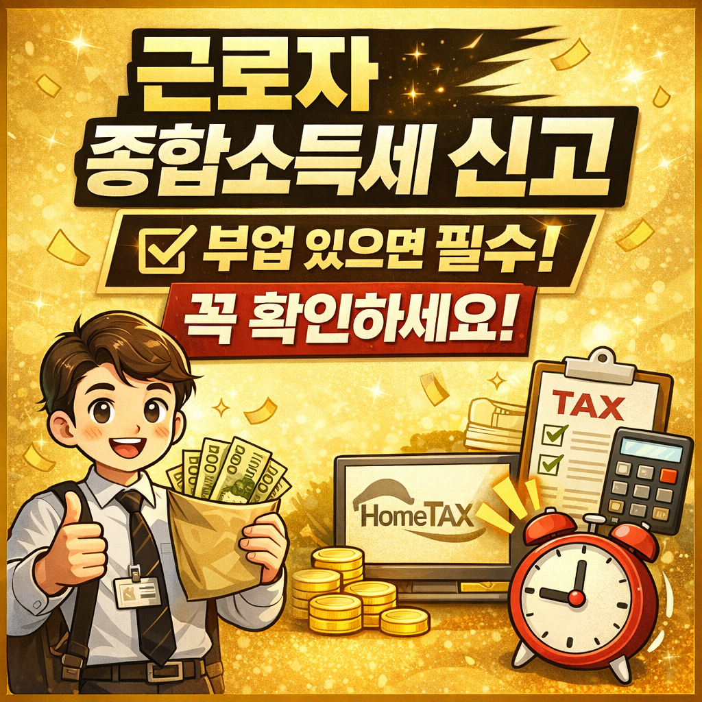 근로자 종합소득세 신고 대상 기준 썸네일 worker income tax filing eligibility guide thumbnail