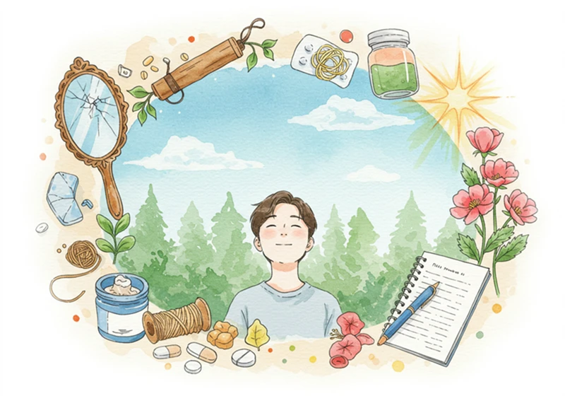 ADHD 치료, 희망, 수채화, 진단, 극복, 새로운 시작