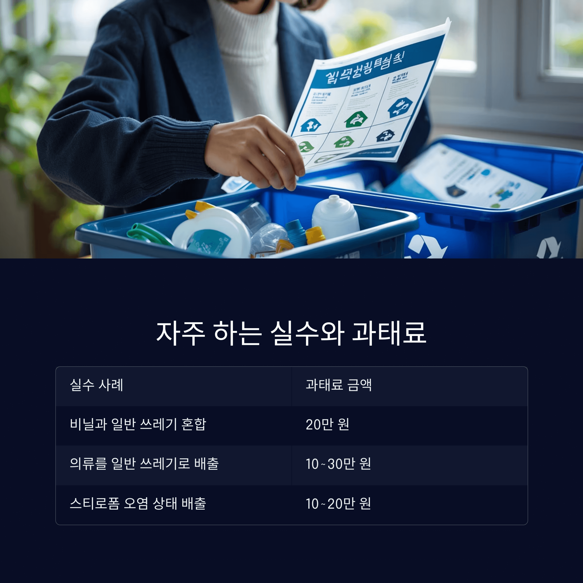 분리수거 실수하면 과태료 헷갈리는 품목 정리법