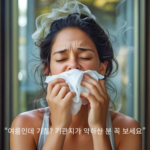여름철 기관지에 도움되는 습관 /gpt