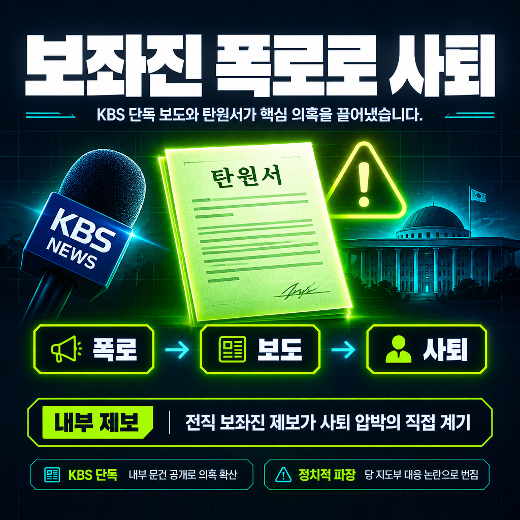 보좌진 폭로로 사퇴
