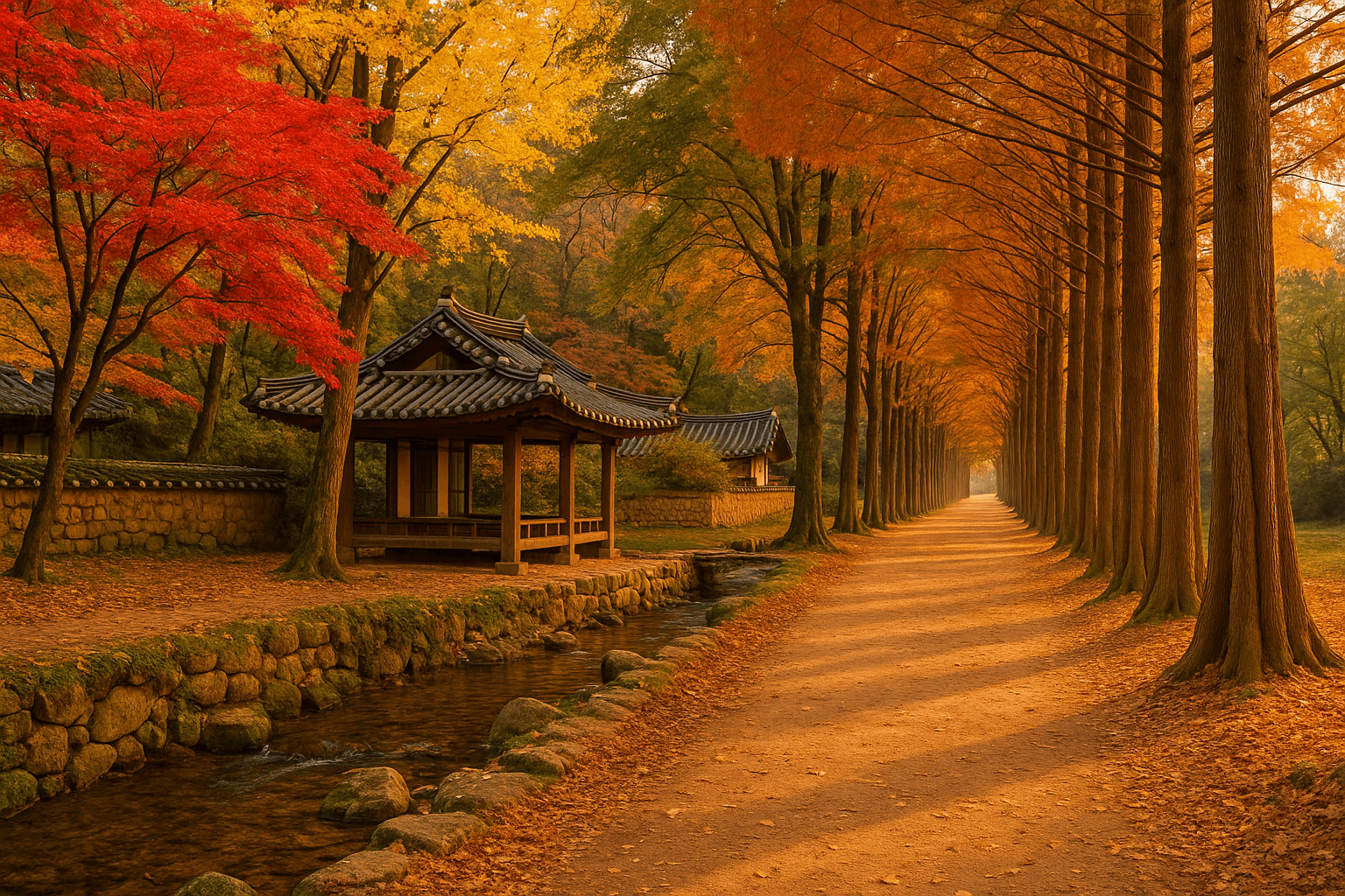 11월 깊어가는 가을의 고요와 낭만을 걷는 담양 소쇄원과 메타세쿼이아길 여행