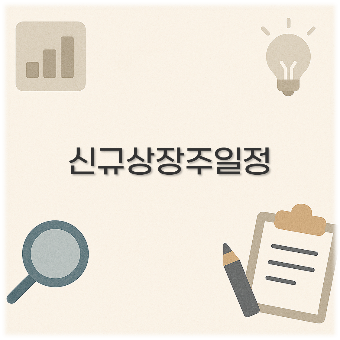 신규상장주일정