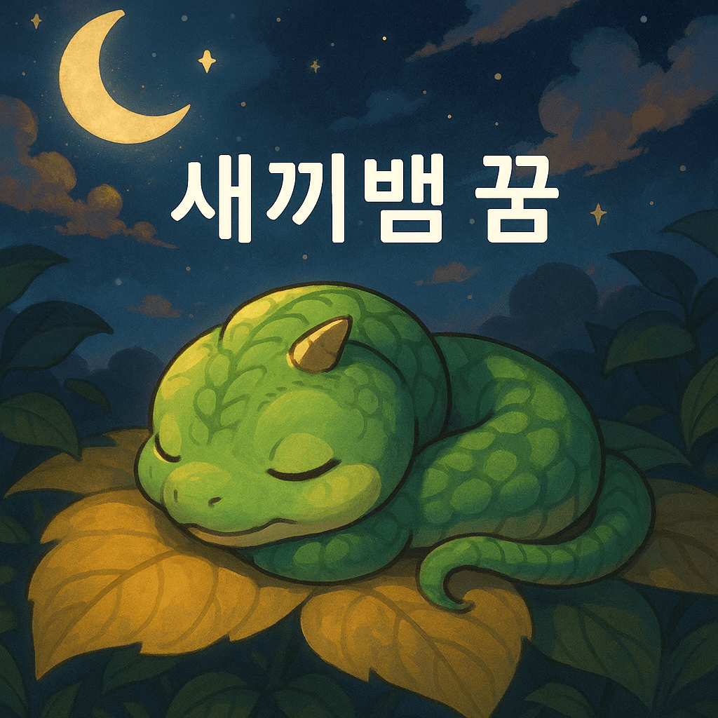새끼뱀 꿈 해몽