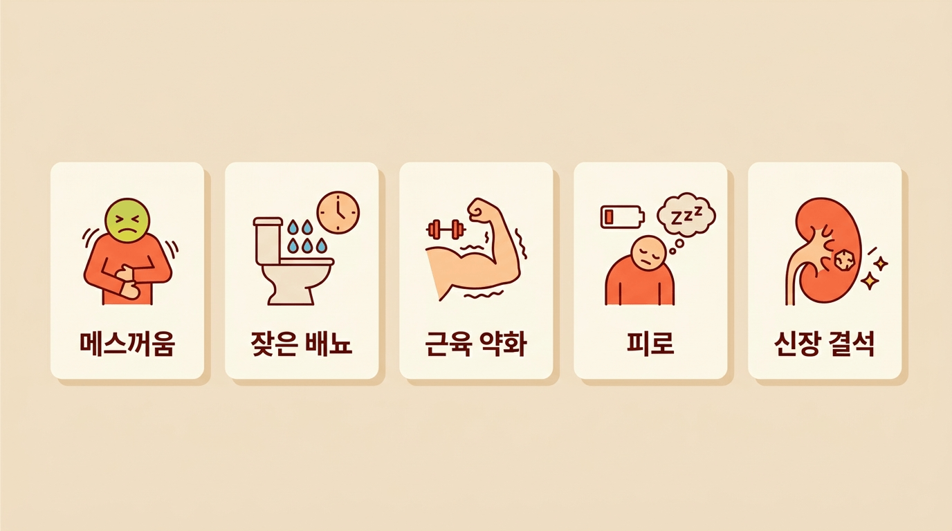 비타민D 과다 섭취 고칼슘혈증 경고 신호 5가지 안내