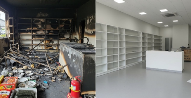나주 화재청소 후 복구 인테리어
