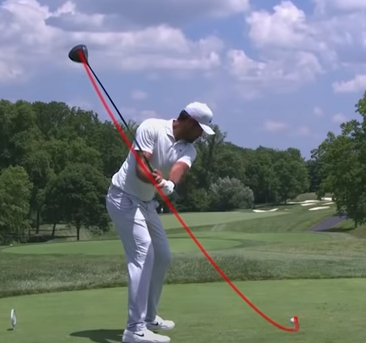 골프 측면 백스윙 궤도