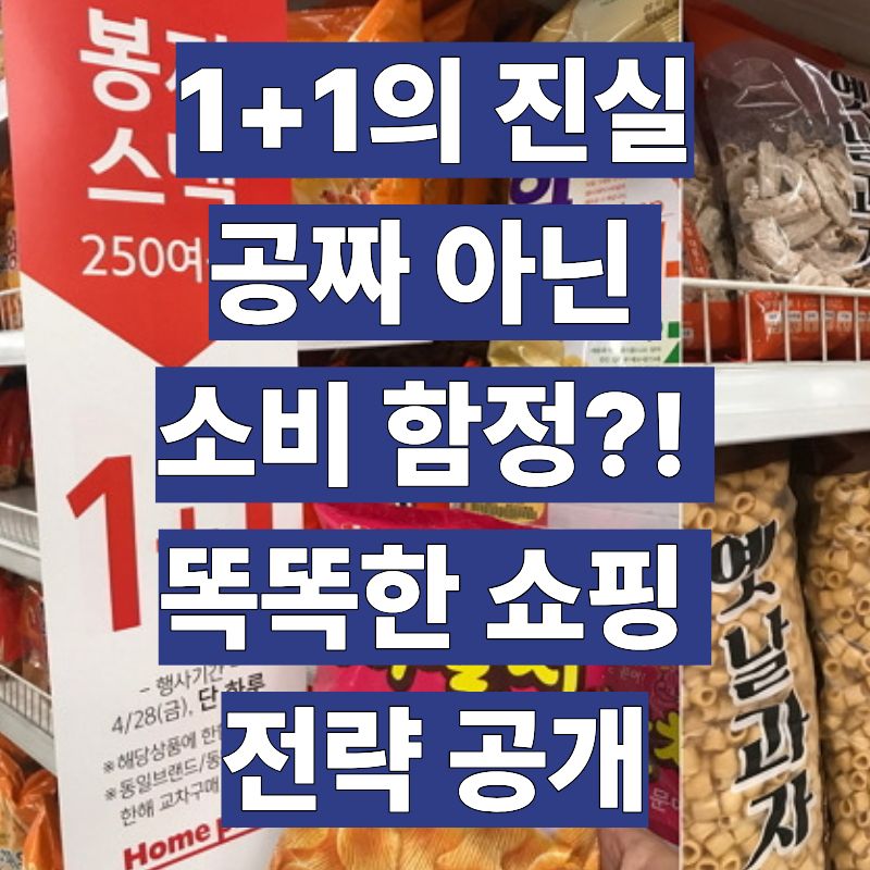 1+1의 진실: 공짜 아닌 소비 함정?! 똑똑한 쇼핑 전략 공개