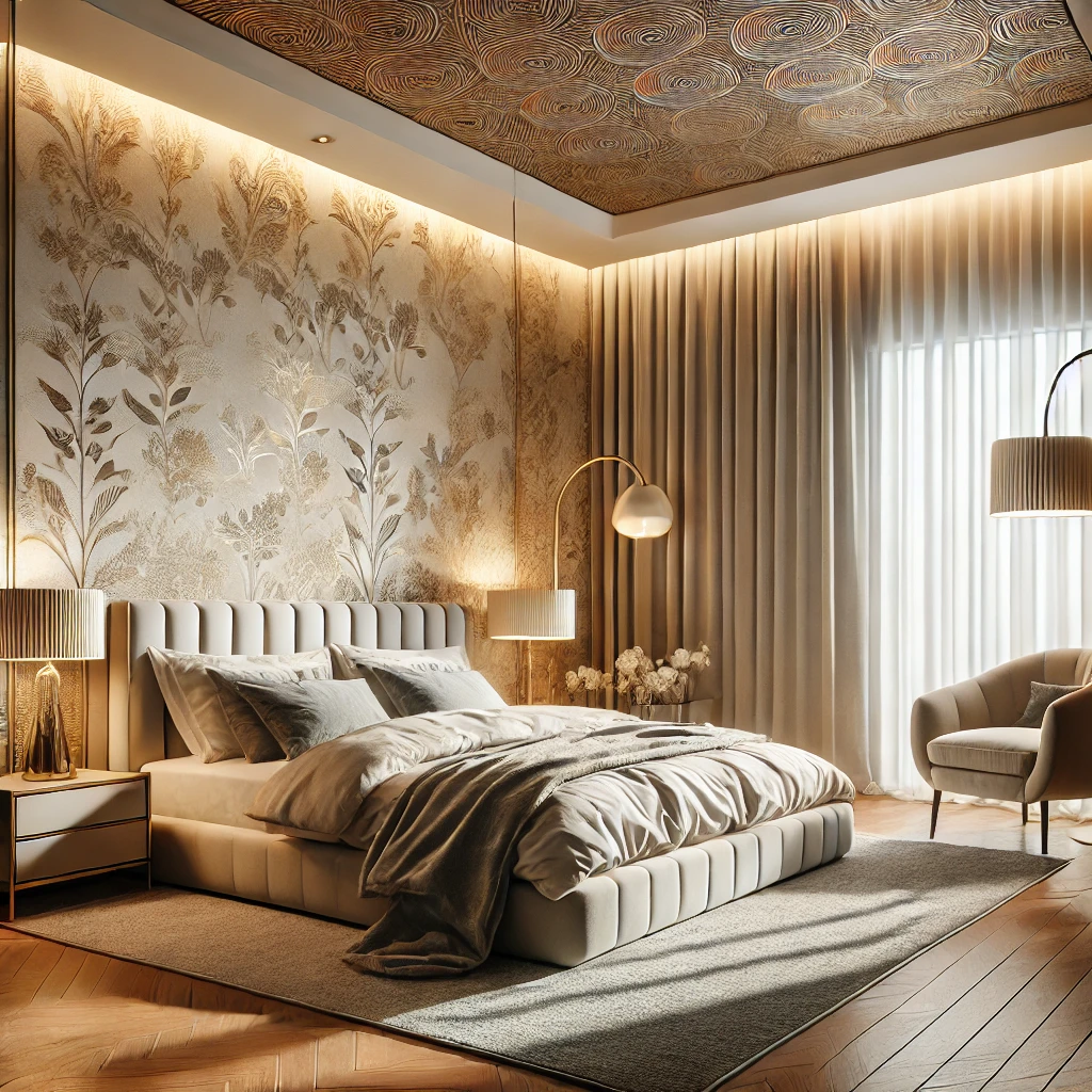 안방 벽지 인테리어