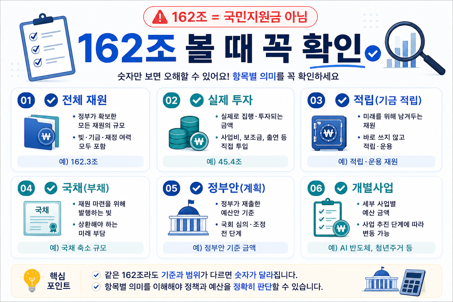2027년 미래대응기금 확인 전 추가세수 투자액 적립 국채 정부안 구분 체크리스트