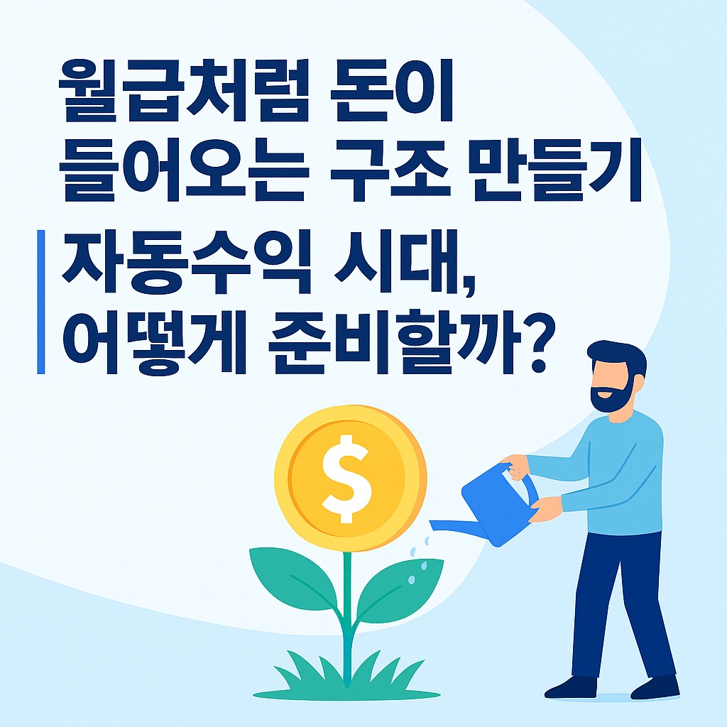 자동수익 시대 어떻게 준비할까 문구가 있는 이미지