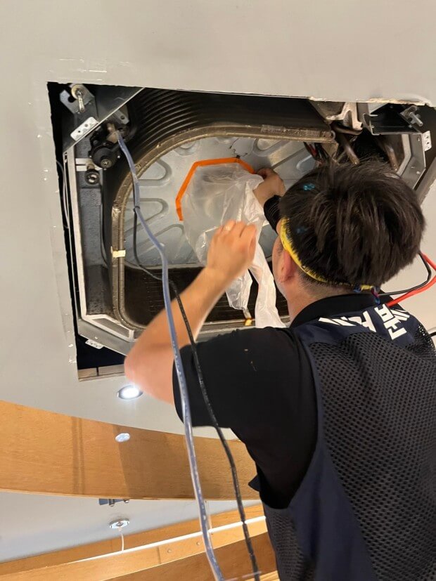 시스템 에어컨 청소 이미지