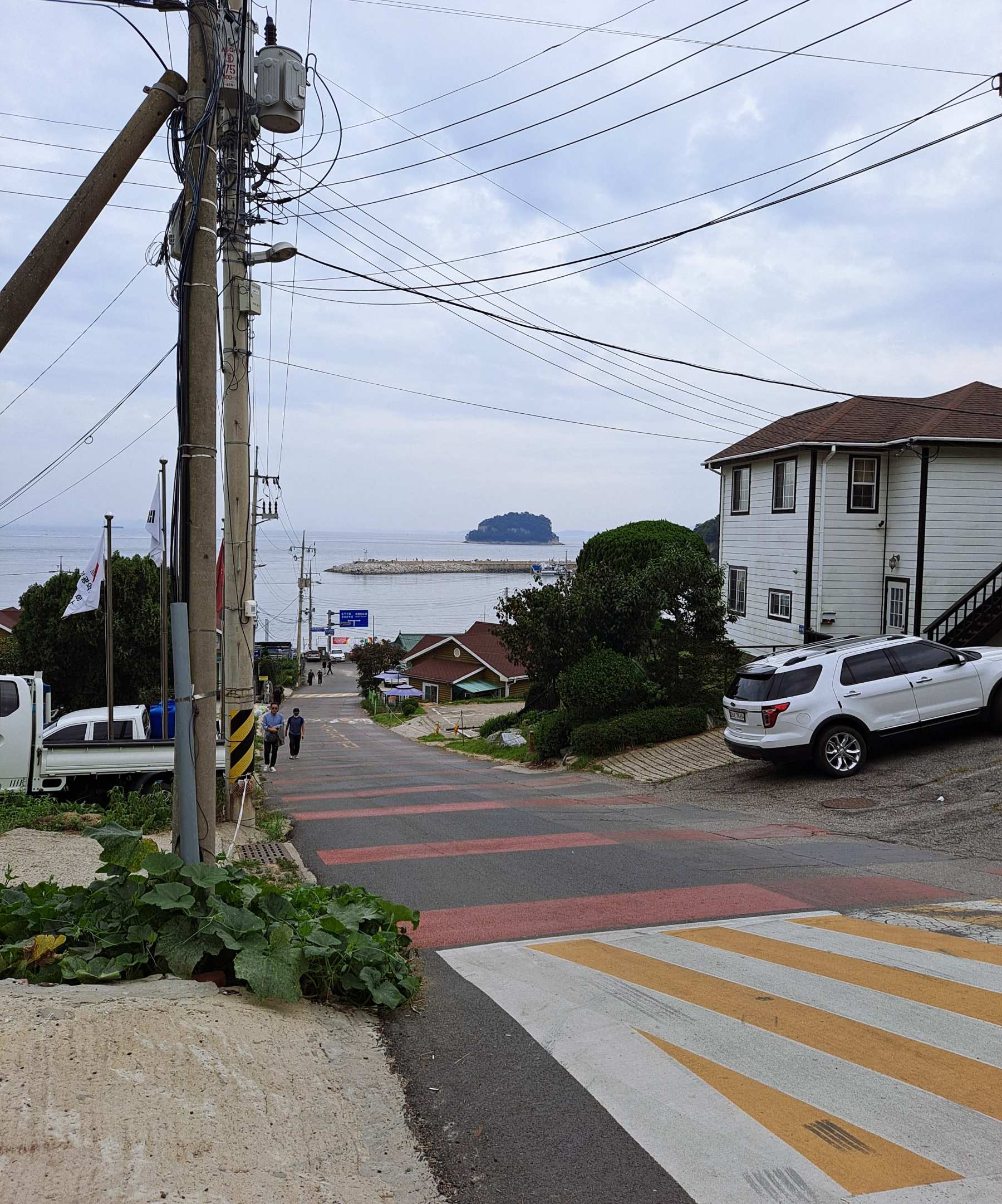 무의도 광명항 가는길