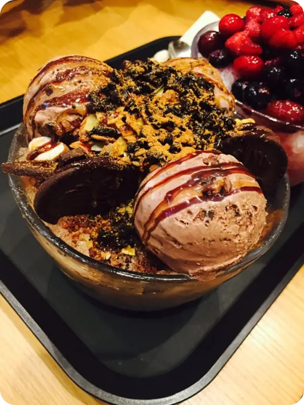 메가커피 팥빙수