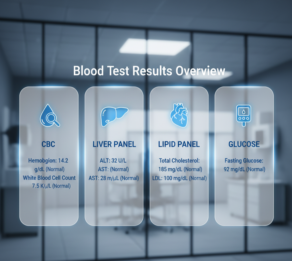 복잡한 혈액검사지 한눈에!