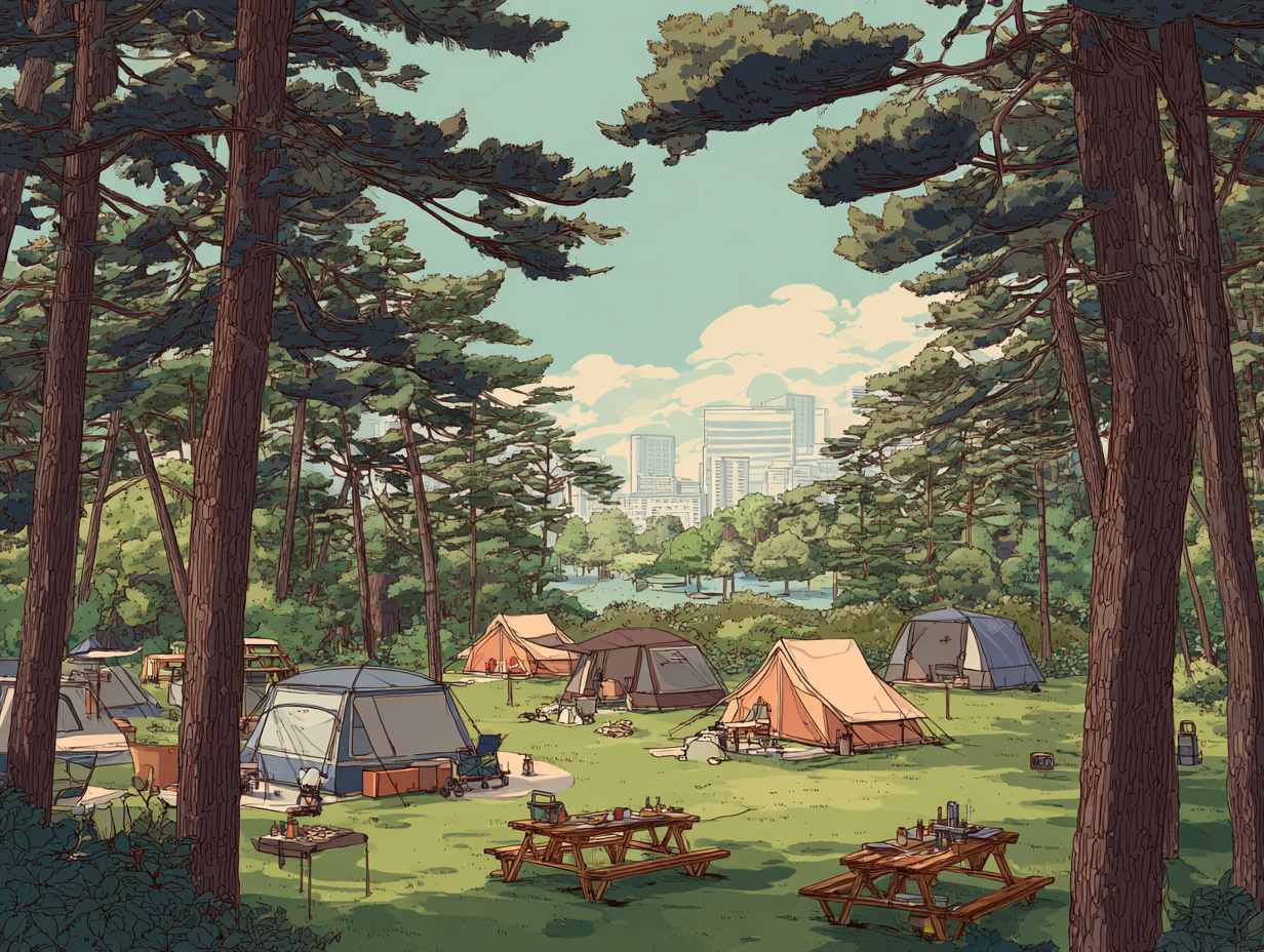일자산 캠핑장