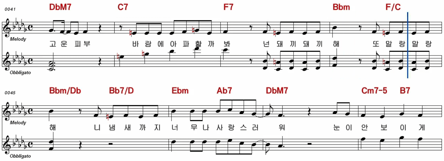 장윤정 돼지토끼 악보