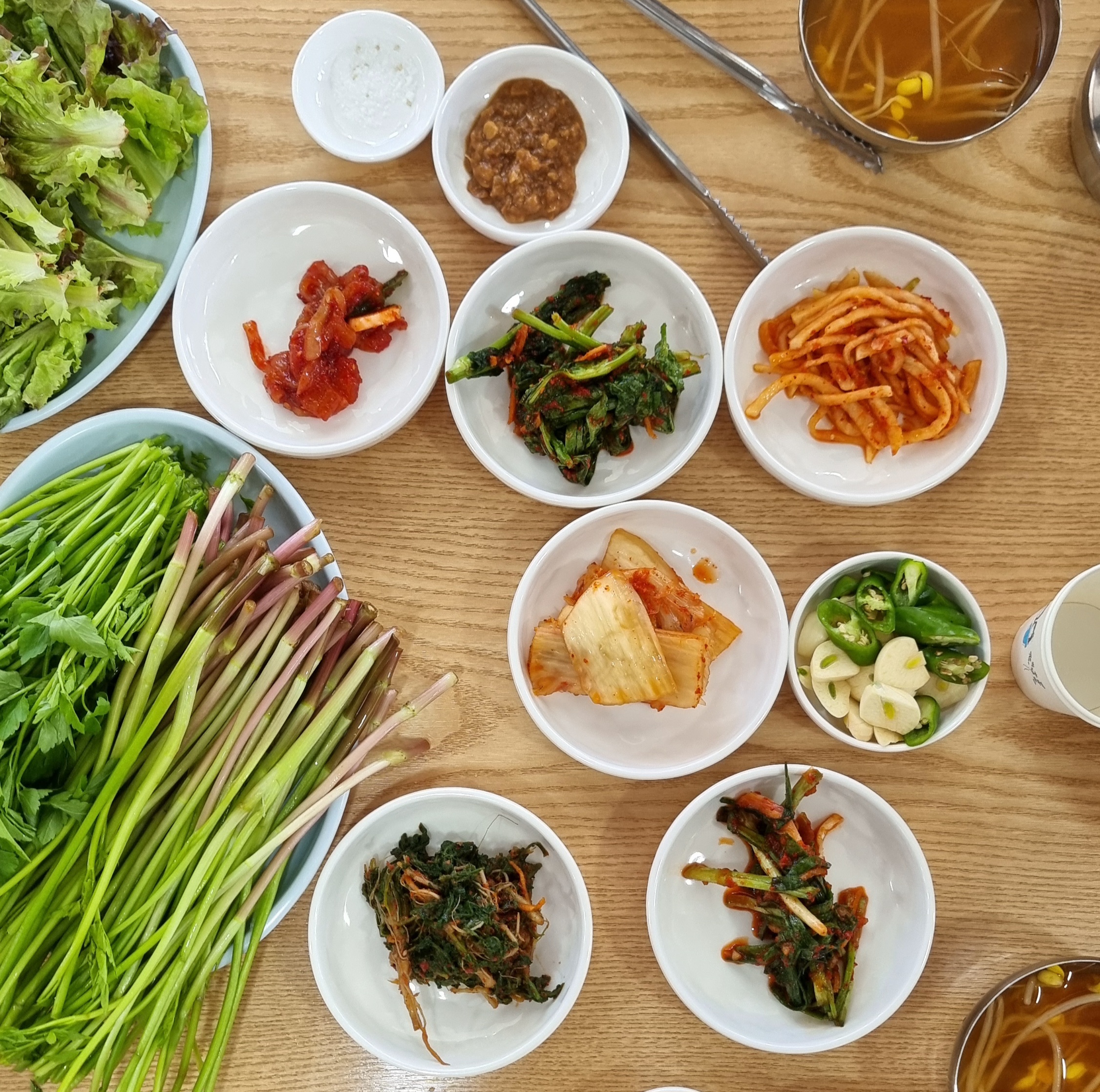 미나리 생삼겹살 정식