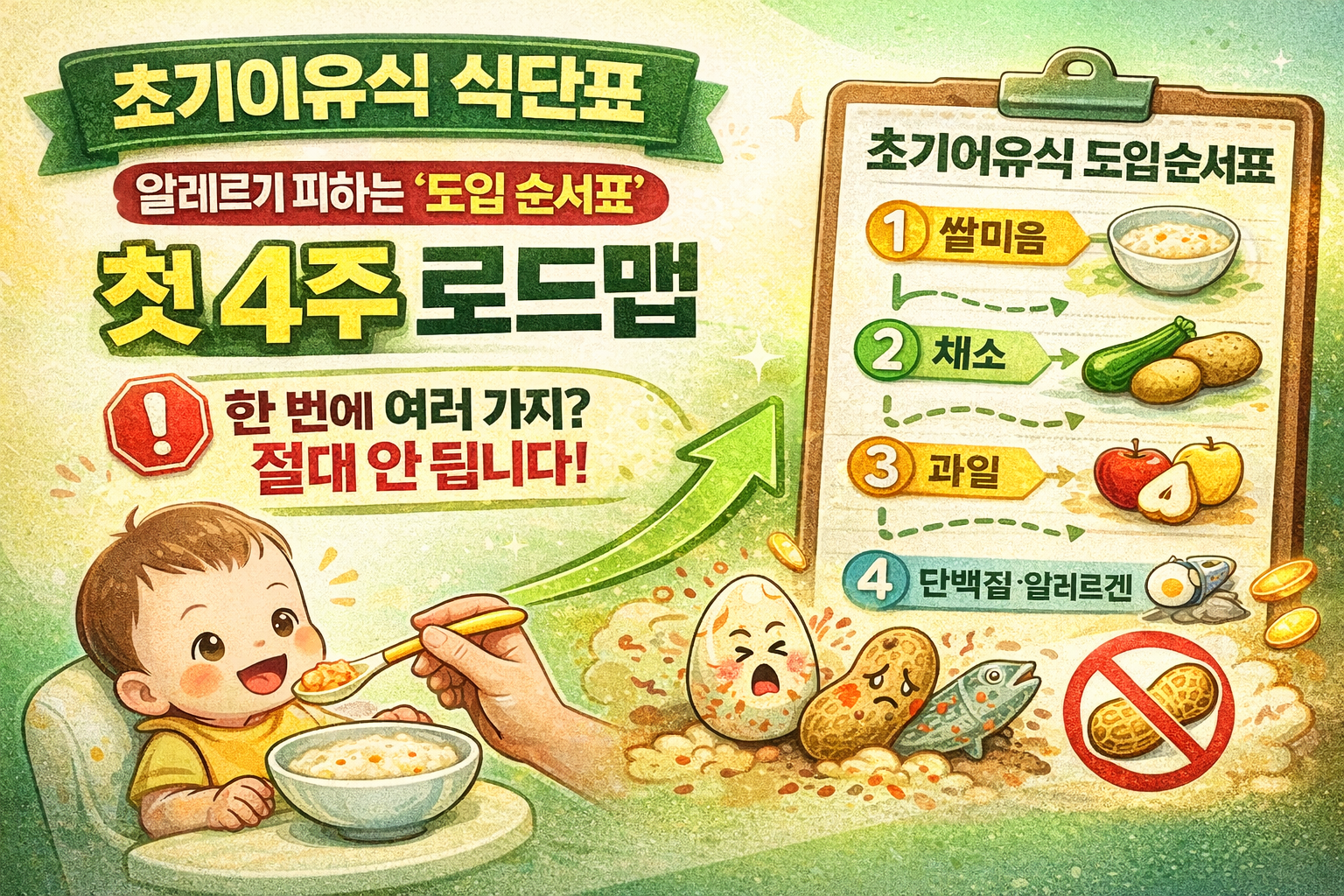 초기이유식 식단표