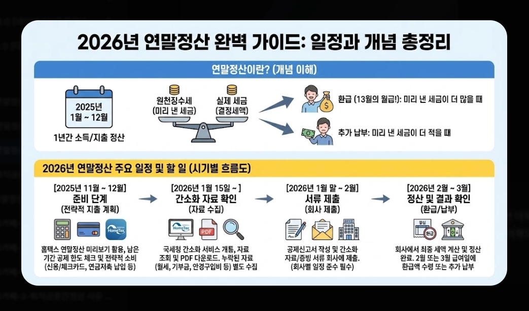 2026 연말정산계산기, 최대 170만원 환급 받는 방법