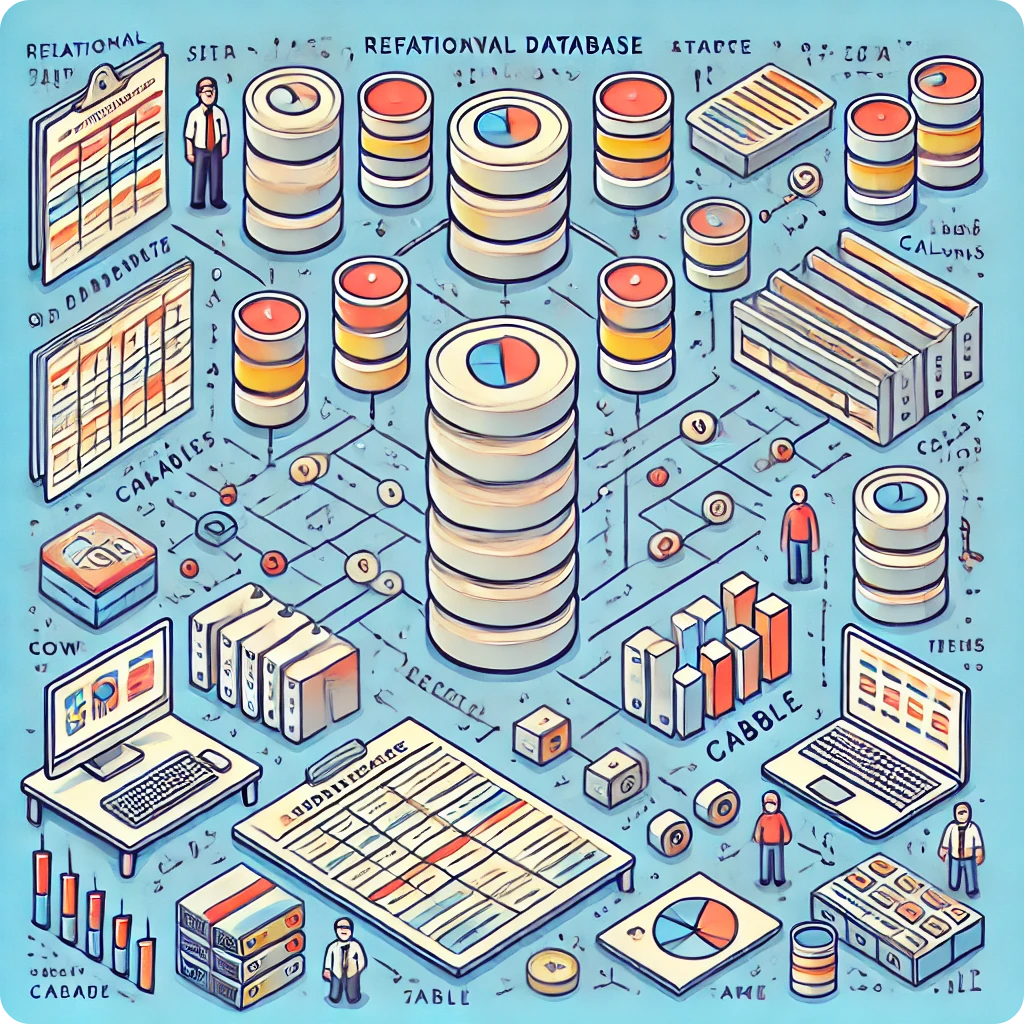 데이터베이스의 기본 개념을 설명하는 이미지