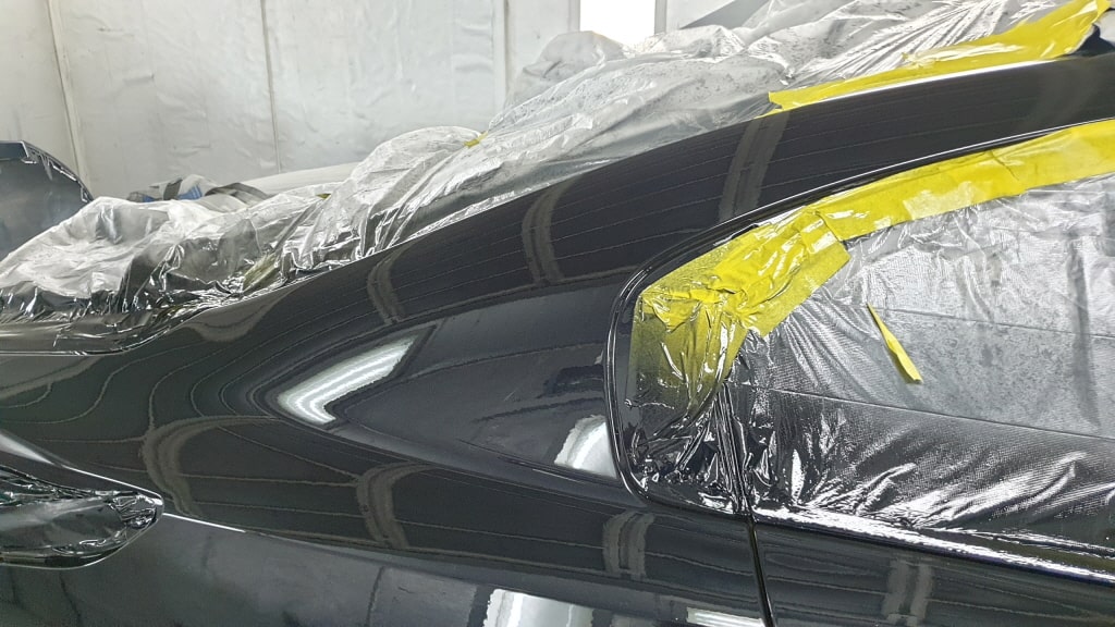 뒤 휀다 도색 후 인천판금도색 - 뒤 휀다 도색 후