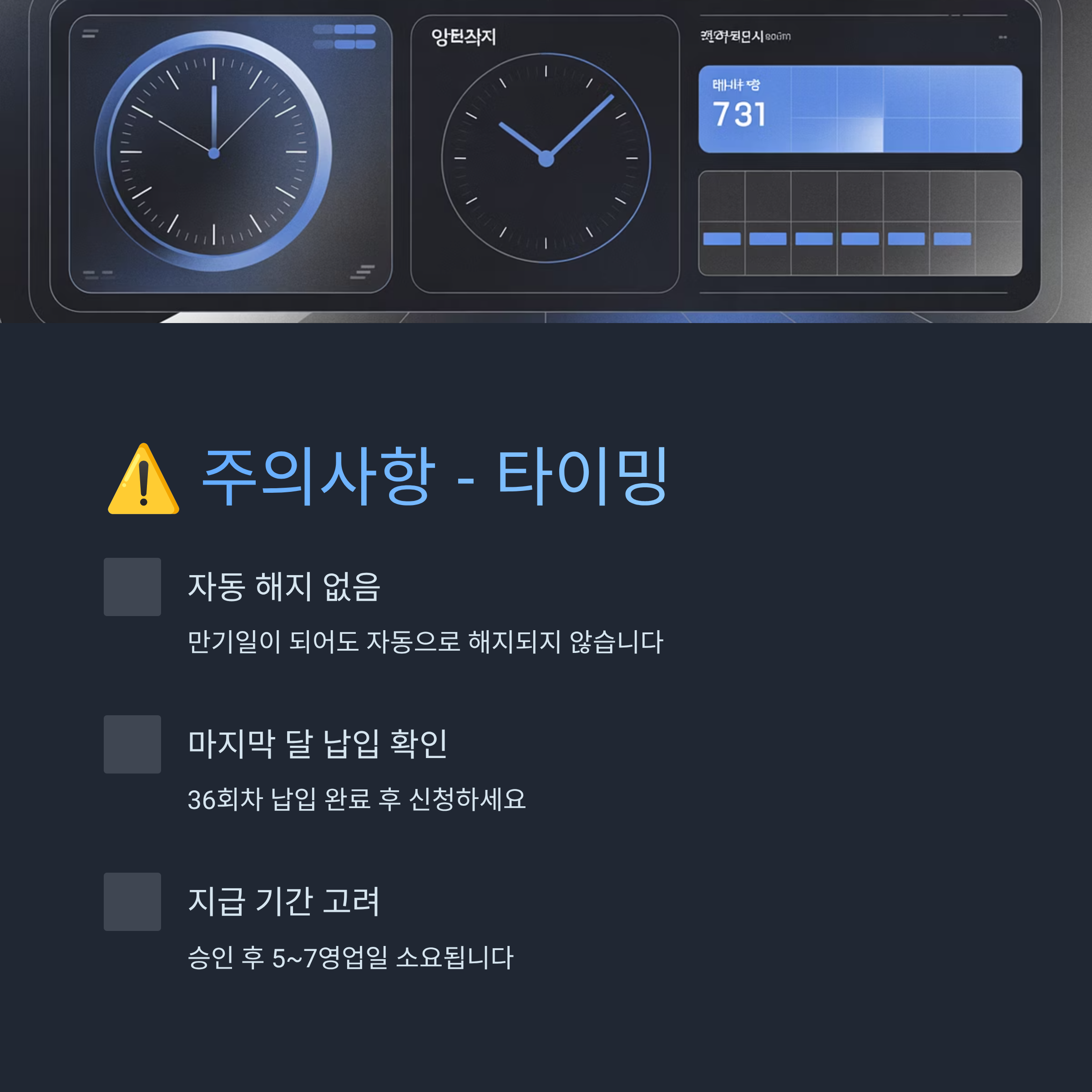청년내일저축계좌 만기 서류