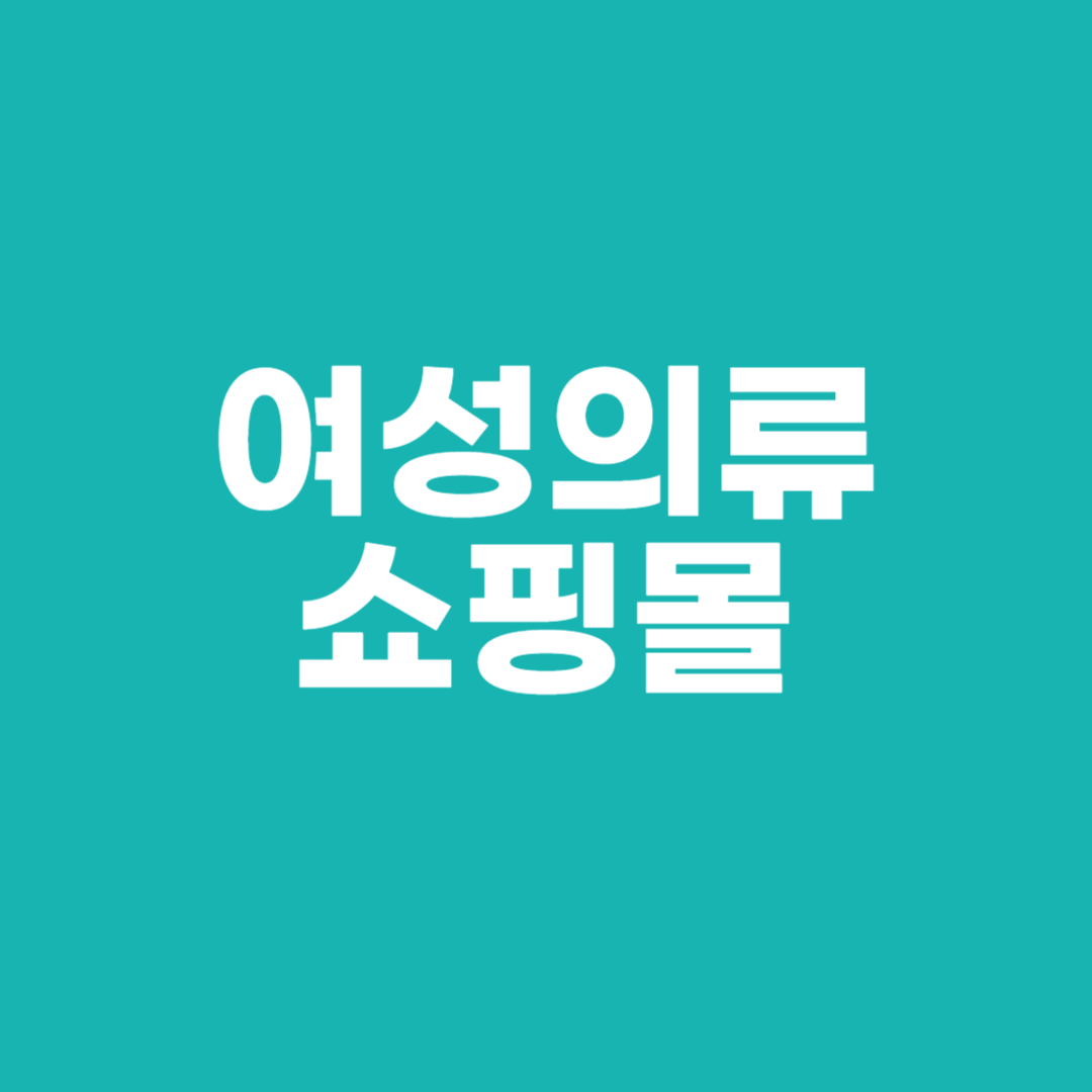 여성의류 쇼핑몰