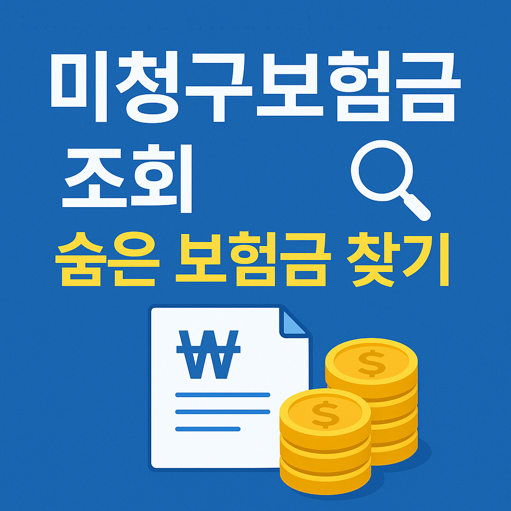 미청구보험금 조회 ❘ 숨은 보험금 찾기