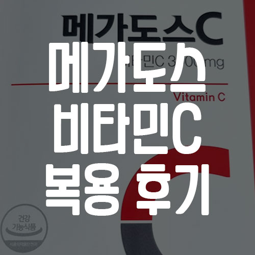 메가도스 비타민C 복용 후기