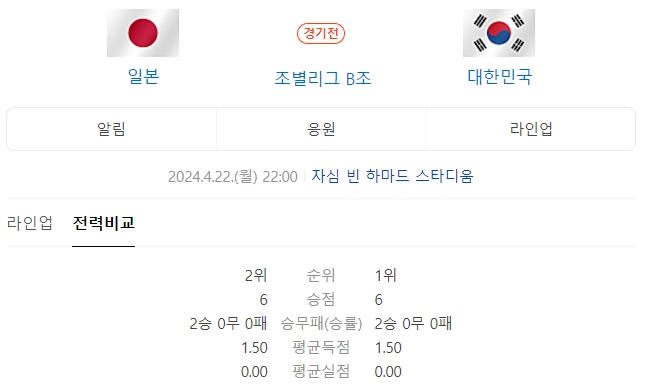 한국-일본-축구-중계