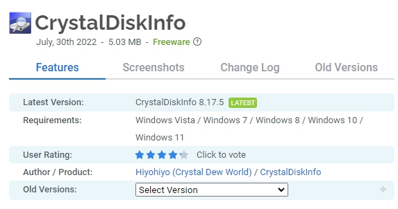 CrystalDiskInfo