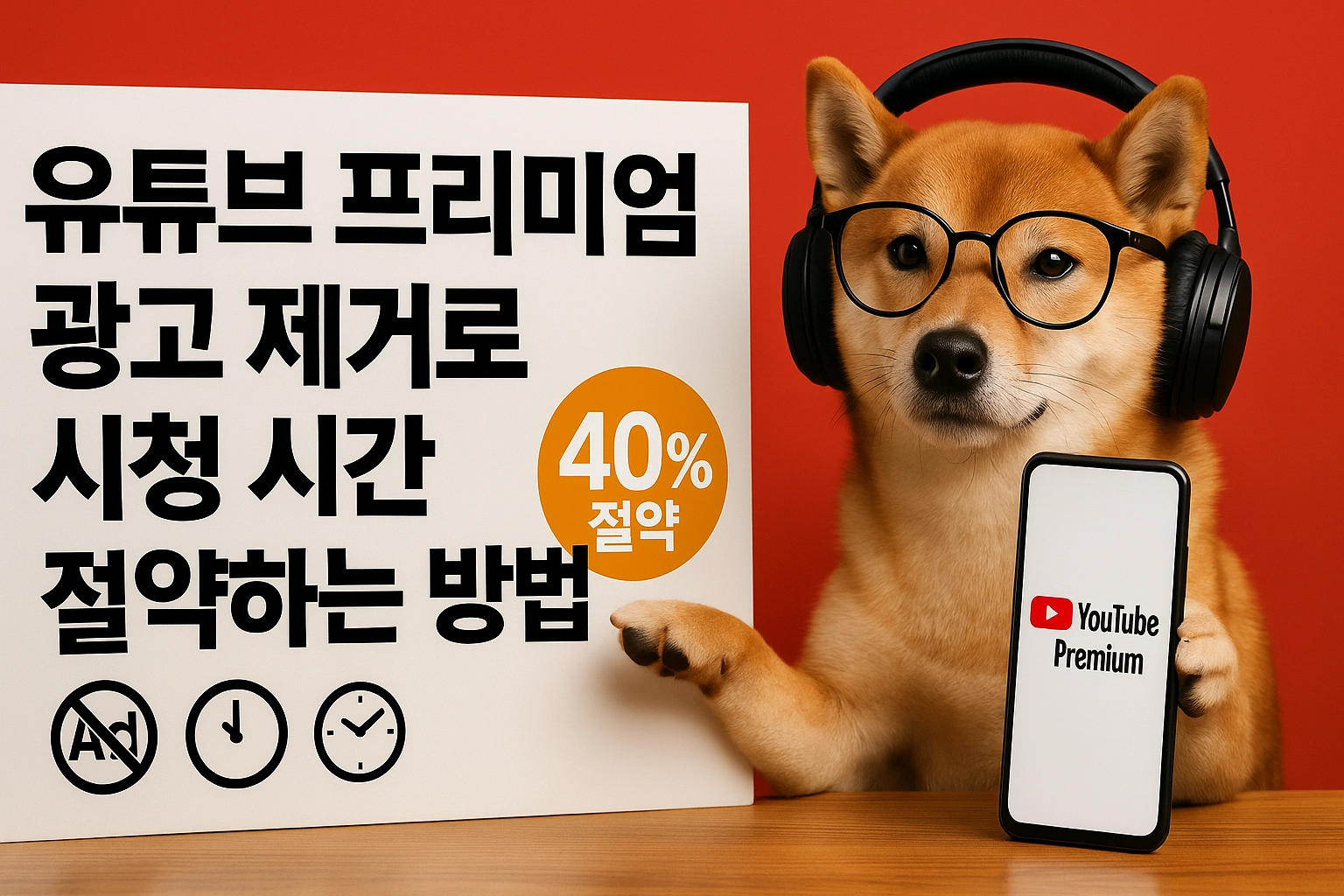 유튜브 프리미엄 광고 제거로 시청 시간 40% 절약하는 방법