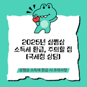 삼쩜삼으로 소득세 환급, 하지만 주의할 점은?