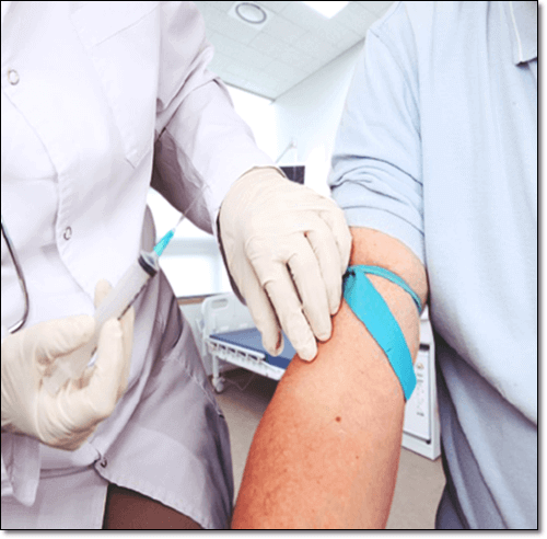 혈전증 환자 피검사