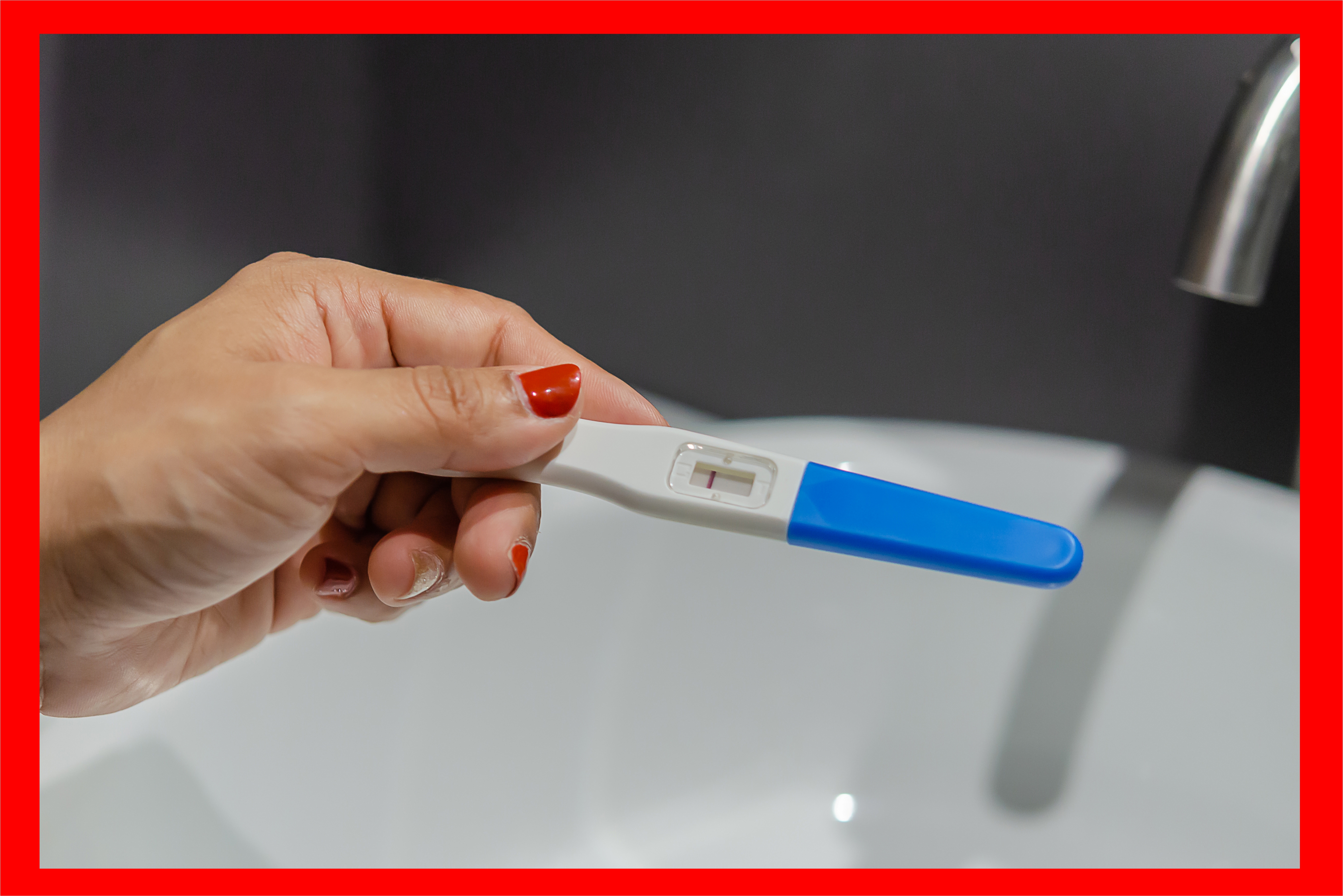 임신극초반증상 임신테스트기