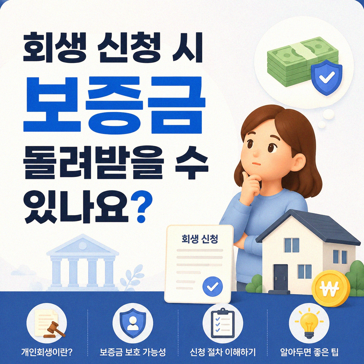 회생 신청하면 월세 보증금은 어떻게 될까