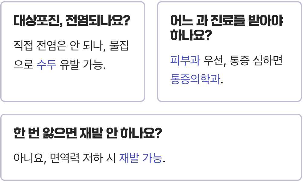 대상포진 원인과 초기 증상 총정리, 조기 발견이 중요한 이유
