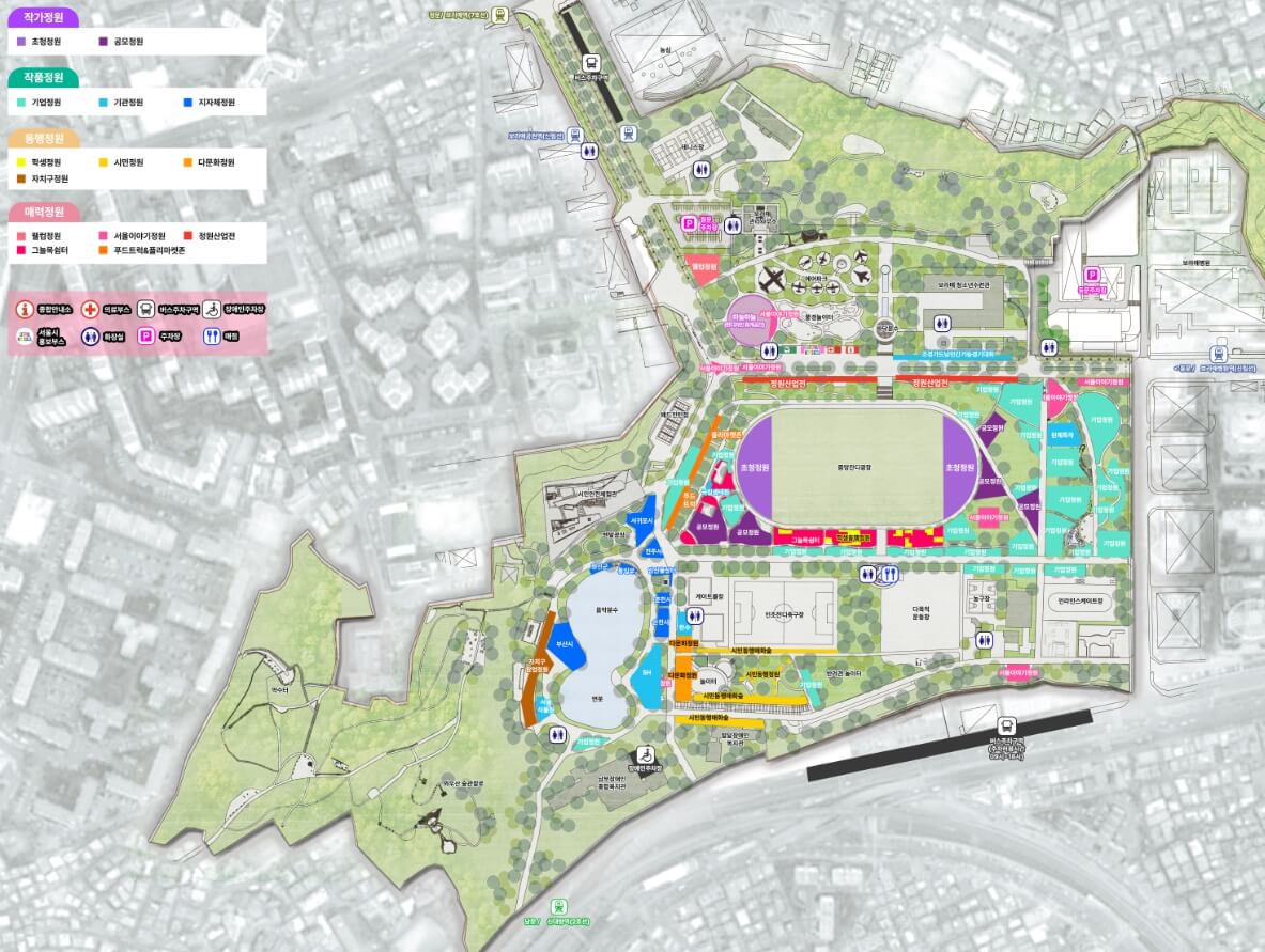 2025 서울국제정원박람회_시설배치도
