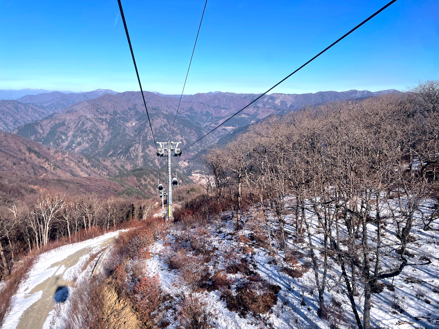 가리왕산 정상 케이블카