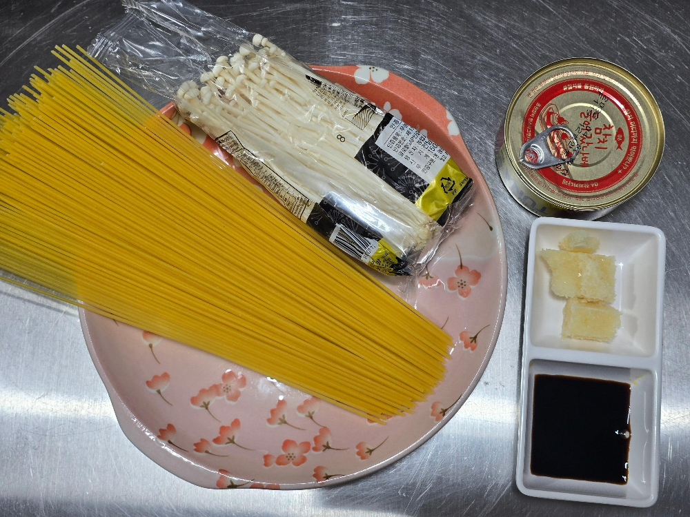 참치팽이버섯파스타3