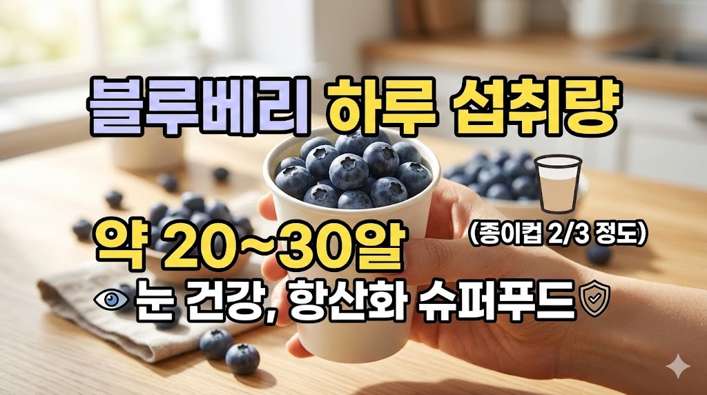 블루베리 하루 섭취량