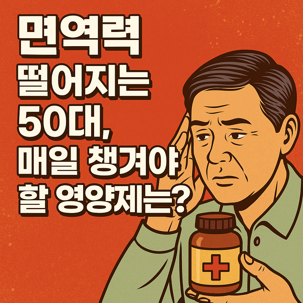 면역력-떨어지는-50대-매일-챙겨야-할-영양제