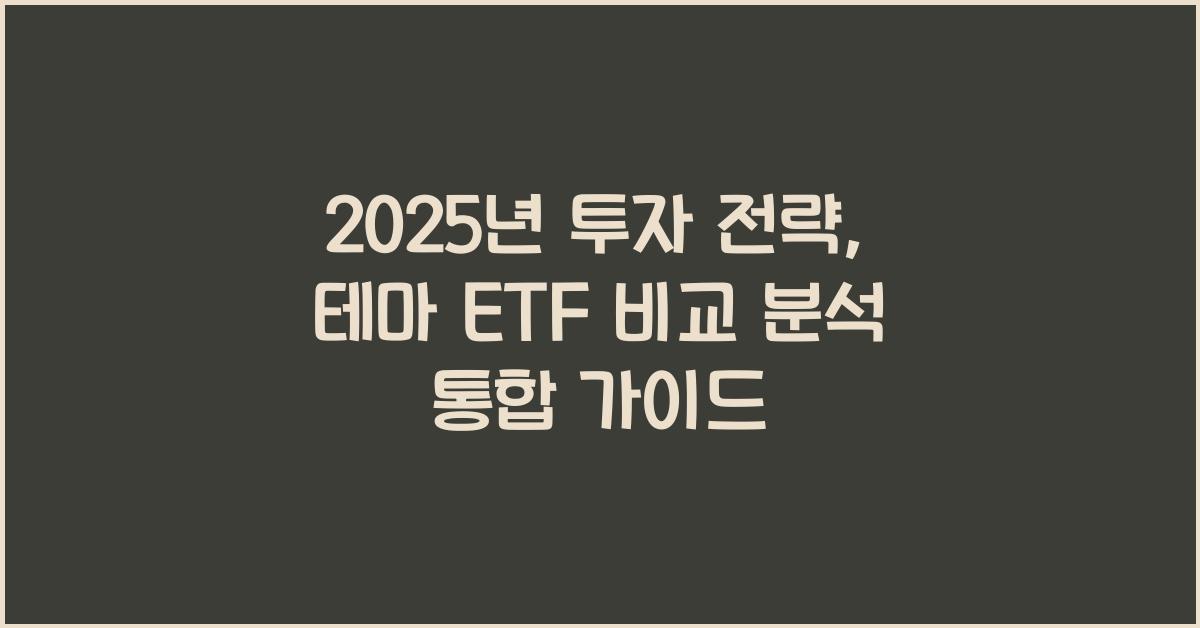 테마 ETF 비교 분석