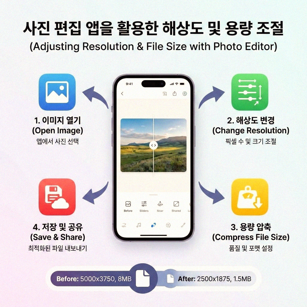 스마트폰 사진 용량 부담없이 줄이는 똑똑한 방법