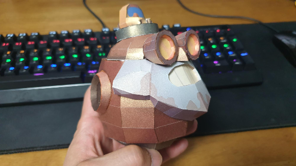 브롤스타즈 로보마이크 종이모형