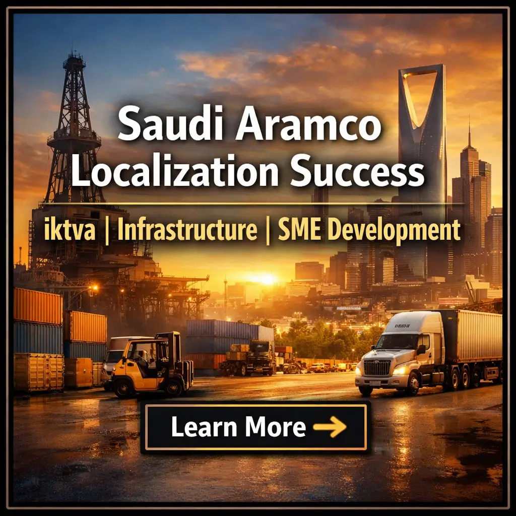 사우디아람코 공급망 국산화 성과: iktva, 인프라, 중소기업 육성